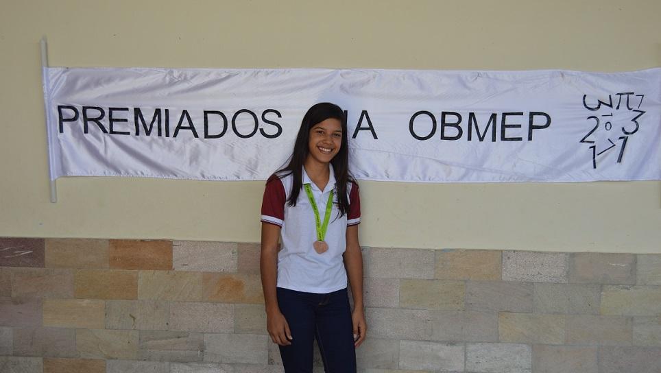  Ivanne Nicole de Araújo Pinheiro, medalha de bronze na OBMEP