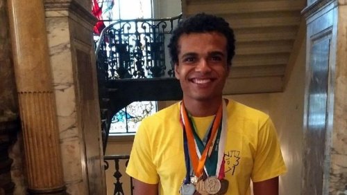 No ano passado, Alan veio ao Rio receber o ouro conquistado em 2016
